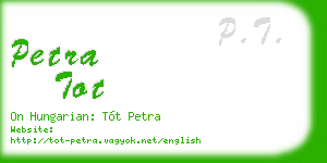 petra tot business card